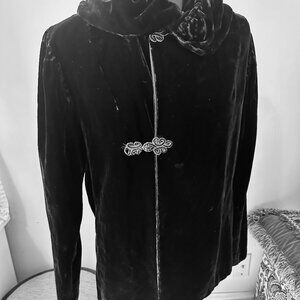 Black Velvet Wm's Dress Jacket Handmade unbranded size Med